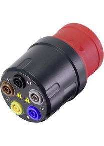 Voltcraft VC-8466255 Messadapter Prüfadapter Drehstrom Adapter CEE-Stecker 5polig 16A CAT II 415V