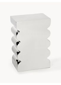 Zuiver Kovová stolička Curves Stříbrná Kov Š 30 cm, V 45 cm