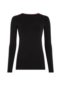 Icebreaker Women's Merino 260 Zoneknit Seamless L/S Crewe Merino base layer Women (XL, black)
