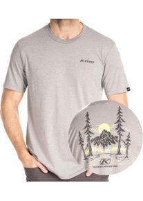 Klim Hawley, t-shirt , color: Light Grey/Neon-Yellow , size: S