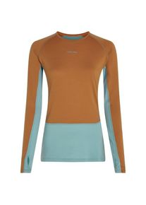 Icebreaker Women's Merino 200 Zoneknit L/S Crewe Merino base layer Women (XS, brown)