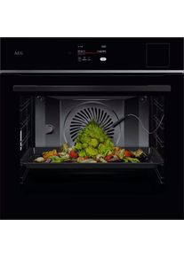 AEG TP8SB73ZAB A++ Einbaubackofen, 60 cm breit, 70 L, Meal Assist mit SteamPro, WLAN, 26 Beheizungsarten, schwarz
