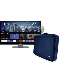 Falcon WebOS SMART Camping TV 27" (68cm) + Tragetasche, DVD, Full HD, Wifi, BT 5.0, Triple Tuner S2/T2C