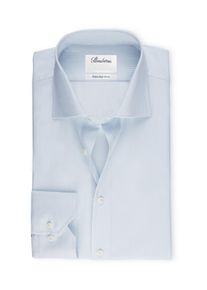 Stenstr&ouml;ms Velk&eacute; Velikosti - Stenstr&ouml;ms - Pruhovan&aacute; ko&scaron;ile z dvojit&eacute; super bavlny s extra dlouh&yacute;m ruk&aacute;vem, Regular Fit - 43SL - Světle Modr&aacute;