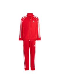 adidas originals Chlapci Joggingov&aacute; souprava 'Adicolor' červen&aacute; / b&iacute;l&aacute; 110