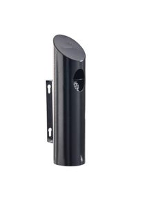 Nástěnný popelník CANBERRA, ocelový, černý, pozinkovaná ocel, černá