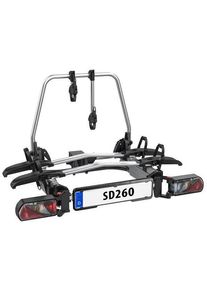 Eufab SD260 Flügeltür Kupplungsträger Kupplungs-Fahrradträger 60kg silber schwarz