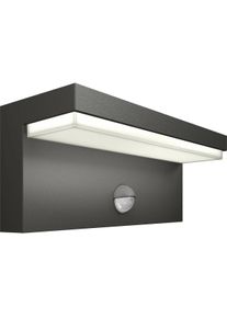 Philips Bustan LED-Au&szlig;enwandleuchte mit Bewegungsmelder 3,8 Watt anthrazit