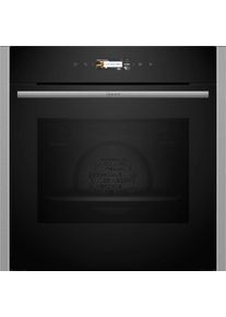 Neff B24CR31N0 N70 Einbau-Backofen 59,6cm breit 71 Liter Hydrolytisch TFT-Display Grill CircoTherm Kindersicherung schwarz edelstahl