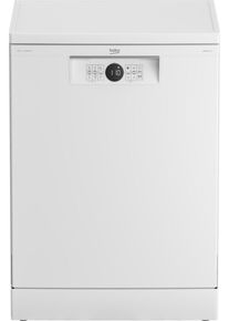 Beko BDFN26441WC Stand Geschirrspüler, 60 cm breit, 14 Maßgedecke, 6 Programme, Tastensperre, Fast+, weiß