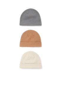 C&Amp;A Multipack 3 ks-čepice pro miminka-žebrovaná, Béžové, Größe: 38-39