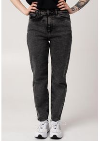 Noisy may - Moni Straight Ank Acid Dark Grey Denim - Džíny - Šedá - W25 / L32 - 99% Bavlna, 1% Elastan,Džínovina