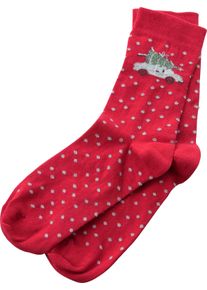 wäschepur Damske Dámské ponožky červená ,velikost 39-42