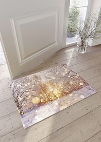 Rohožka se zimním motivem | Bílá | Vel. 35x55 cm | bonprix
