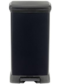 curver Deco bin metalics Mülleimer Abfalleimer 50 Liter 390x720x290mm schwarz