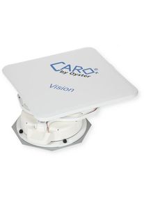 Ten Haaft Caro+ Vision HDTV Single vollautomatische Sat-Anlage 50cm flach Camping Wohnwagen wei&szlig;