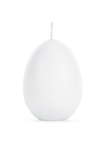 partydeco Sv��ka velikono�n� Vejce b�l�, 10 cm 1 ks