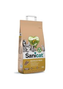 20l Sanicat Recycled Wood podestýlka pro kočky