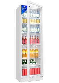 Bomann KSG 7351 Flaschenkühlschrank Getränkekühlschrank 59,5cm breit 356 Liter Glastür weiß
