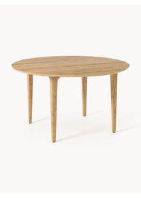 Kulatý jídelní stůl z masivního dubového dřeva Archie Dřevo, Masivní dřevo Ø 110 cm | Westwing Collection