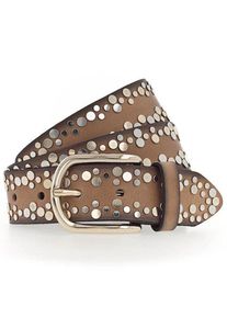 Vanzetti Nietengürtel Leder 75 cm braun