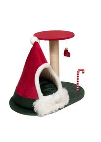 TIAKI škrabadlo s vánočním teepee - červená