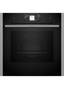 Neff B64FT33N0 N90 Einbau-Dampfbackofen 60cm breit 71 Liter Wassertank TFT-Display Grill CircoTherm Kindersicherung schwarz/Edelstahl