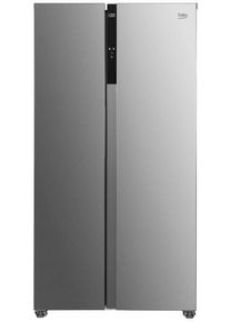 Beko GNO5323XPN Stand Side-by-Side Kombination, 91 cm breit, 532 L, NoFrost, Eco-Funktion, Urlaubsmodus, LED Illumination, Edelstahl