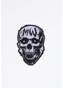 Motionless In White - Screaming Skull Die Cut - Nášivka - Černá - Onesize - 100% polyester