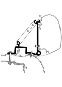 Thule Omnistor 5200//8000/4200/3200 Markisen-Adapter für Master II/Movano A bis Bj. 2010