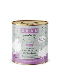 12x800g Grau Adult bez obilovin - kuře & krůtí srdce
