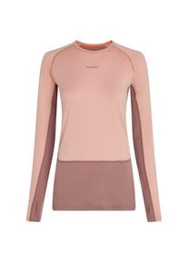 Icebreaker Women's Merino 200 Zoneknit L/S Crewe Merino base layer Women (XS, pink)