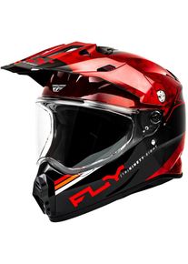Fly Racing Trekker Kryptek Conceal, adventure helmet , color: Black/Red , size: S