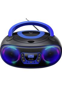 Denver TDB-212BU CD-Radio DAB+ DAB FM AUX USB Bluetooth CD schwarz blau
