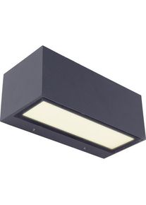 Lutec 5189112118 Gemini LED-Au&szlig;enwandleuchte Au&szlig;enwandlampe 20W 3000K 615lm anthrazit