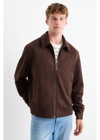 C&Amp;A Blouson-imitace semiše, Hnědé, Größe: 2XL