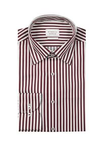 Velké Velikosti - Eterna - Nežehlivá košile s proužky a extra dlouhým rukávem - 46 - Bourdeaux