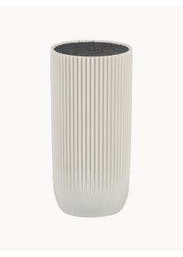 Andrea House Stojan na nože Kiri B&iacute;l&aacute;, &Scaron;ed&aacute; Uměl&aacute; hmota &Oslash; 11 cm cm, V 23 cm