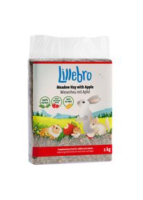 1kg Lillebro luční seno pro hlodavce a králíky - luční seno s jablky 1 kg