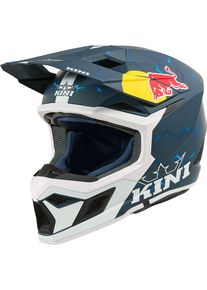Kini MX3 Red Bull 1.0, motocross helmet , color: Matt Dark Blue/White/Blue , size: L