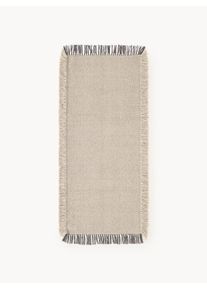 Ručně tkaný interiérový a exteriérový běhoun Marcus Béžová, Šedá Umělé vlakno Š 80 cm, D 200 cm | Westwing Collection