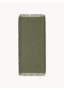 Ručně tkaný interiérový a exteriérový běhoun Marcus Zelená Umělé vlakno Š 80 cm, D 200 cm | Westwing Collection