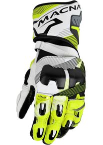Macna Powertrack 2.0, gloves , color: Black/Neon-Yellow/White , size: XL