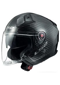 LS2 OF603 Infinity II Carbon, open face helmet , color: Black , size: XXL
