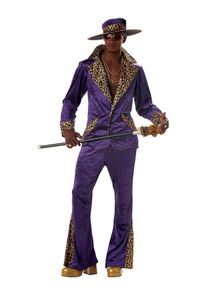 maskworld Macho Pimp Costume Purple