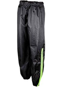 GMS-Moto Douglas, rain pants , color: Black/Neon-Yellow , size: XXL