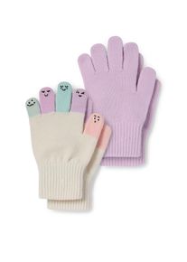 Accessoires C&A C&A Multipack 2 ks-motivy různých obličejů-rukavice, Fialové, Größe: 128-152