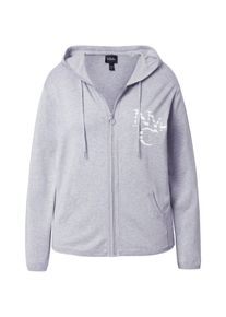 Ulla Popken Ženy Kardigan šedý melír / bílá XXXL/4XL