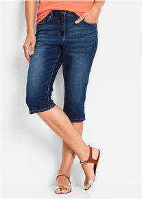Dž&iacute;nov&eacute; bermudy Mid Waist pohodln&yacute; pas | Modr&aacute; | Vel. 38 | bonprix