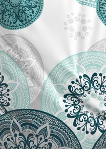 Povlečení s ornamenty | Petrolejová | Vel. 135x200 cm | 100% bavlna| bonprix